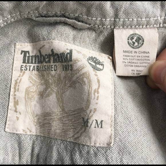 TIMBERLAND MENS BUTTON DOWN - Picture 3 of 3